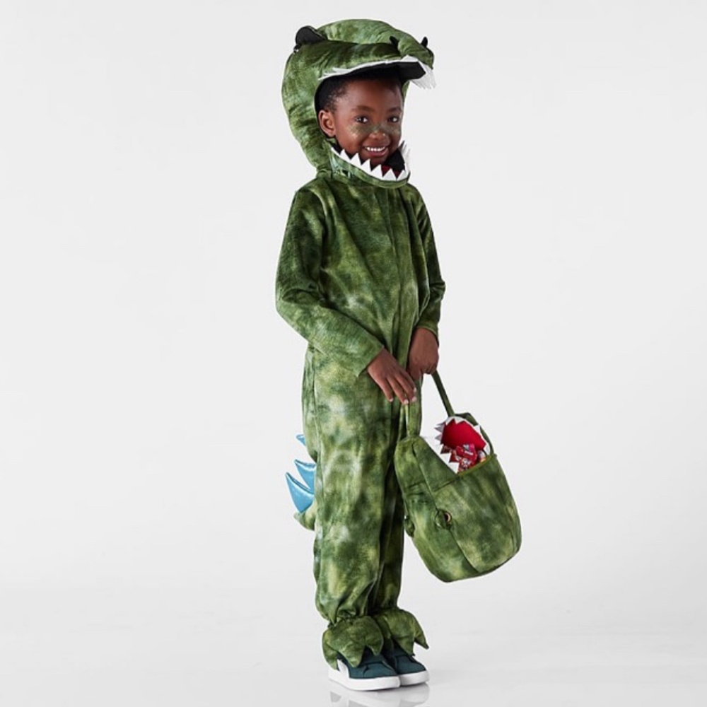 Pottery Barn Kids - Light-Up T-Rex Halloween Costume with T-Rex Bag - Size 3T